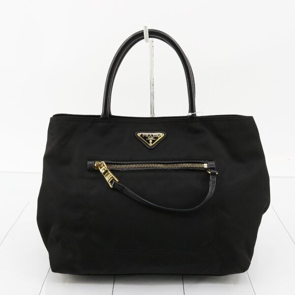 Prada Handbags - Prada Tessuto Handbag Canvas Handbag in Black